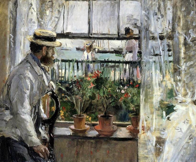 Berthe Morisot Eugene Manet on the Isle of Wight